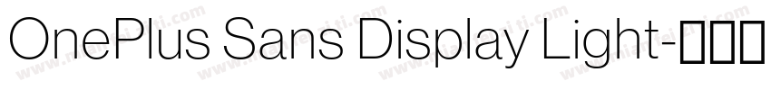 OnePlus Sans Display Light字体转换